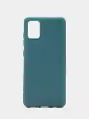 Бирюзовый чехол силиконовый матовый для Samsung A52
