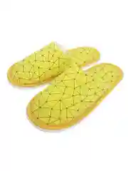 Желтый тапочки домашние женские, треугольники желтые