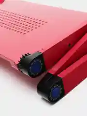 Черный стол подставка для ноутбука с охлаждением и панелью для мышки