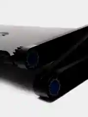 Черный стол подставка для ноутбука с охлаждением и панелью для мышки