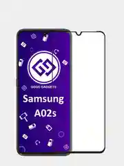 Защитное стекло для Samsung Galaxy A02s, A12, A32 4G, A52 с черной рамкой, 9D