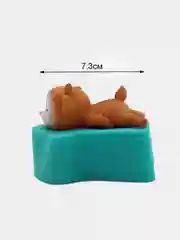 Прозрачный молд силиконовый 3D "Спящий олененок" олень, оленята