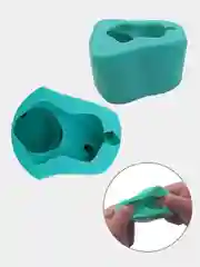 Прозрачный молд силиконовый 3D "Спящий олененок" олень, оленята