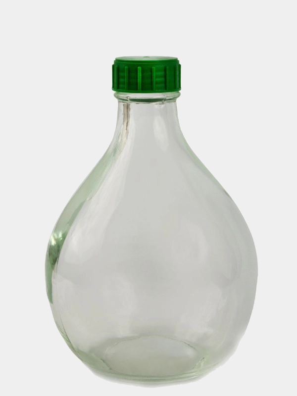 Бутыль стеклянная NiNaGlass "Дамижана" 3 л. с крышкой