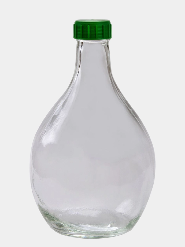 Бутыль стеклянная NiNaGlass "Дамижана" 5 л. с крышкой