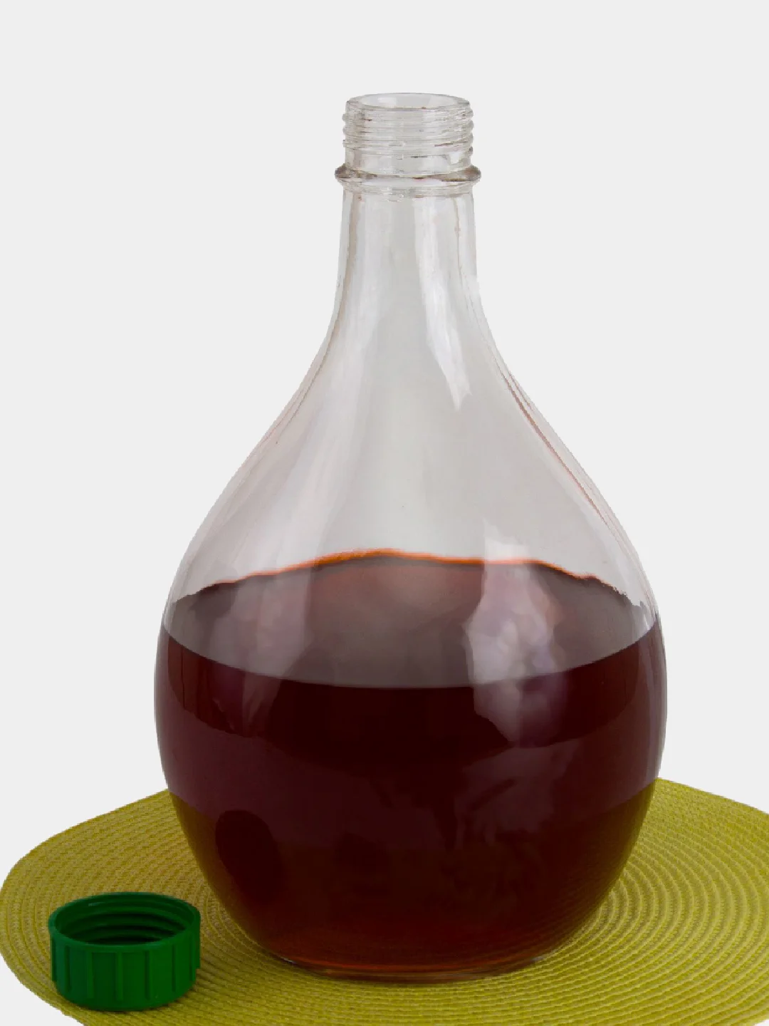 Бутыль стеклянная NiNaGlass "Дамижана" 5 л. с крышкой