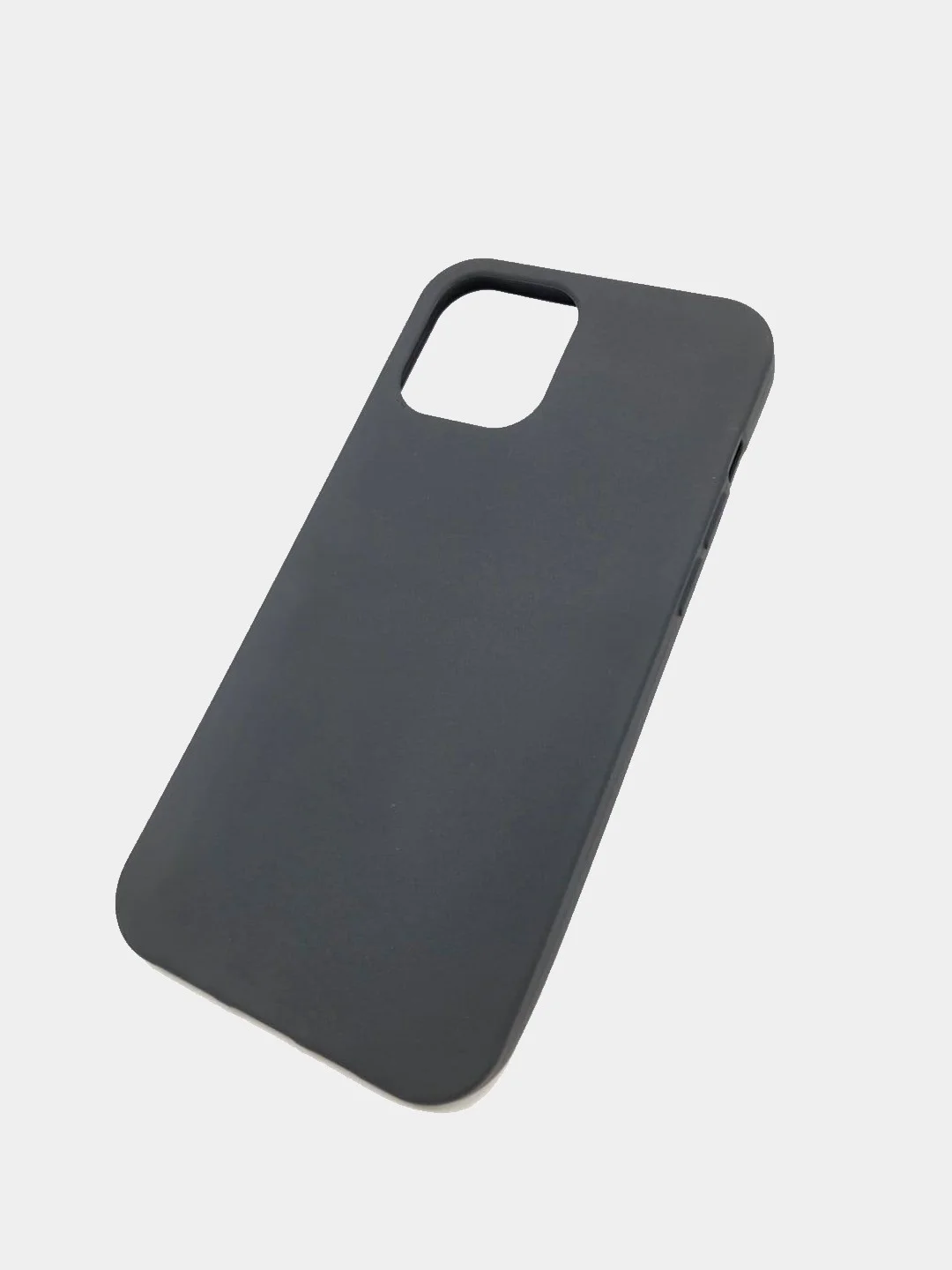 Силиконовый чёрный матовый чехол для iPhone 11 Pro Max, 12 Pro Max, 13 Pro Max, 14 Plus