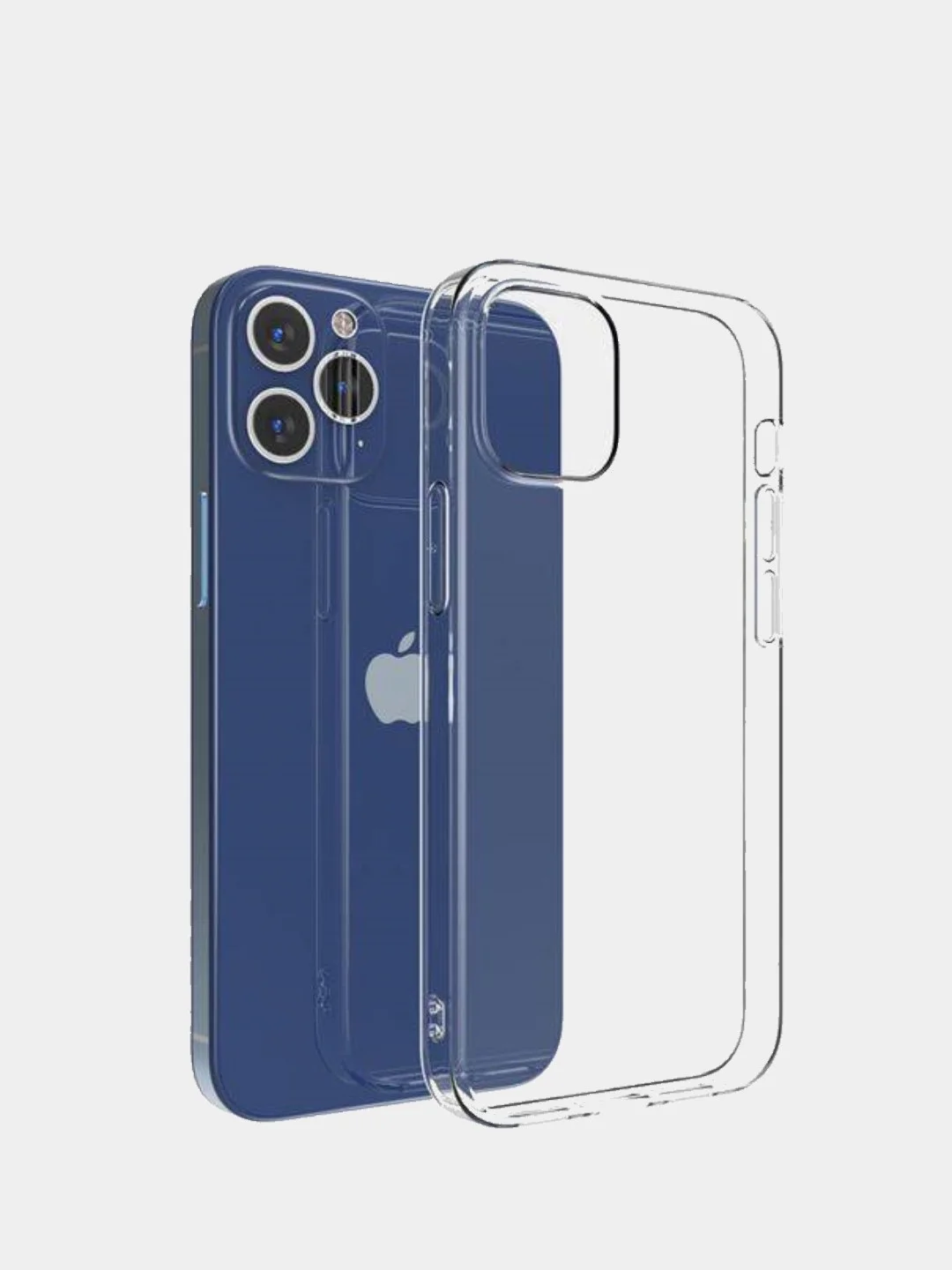 Силиконовый прозрачный ультратонкий чехол для iPhone 12, Mini 12, 12 Pro, 12 Pro Max