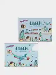 Альбом для рисования, А4, 20 л, скоба, картонная обложка, Юнландия