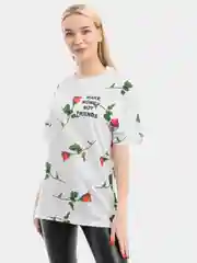 Белый футболка MAKE MONEY NOT FRIENDS 21 Белый
