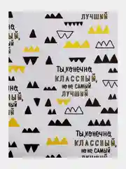 Бумага упаковочная глянцевая с приколами "Ты классный, но" 70 х 100 см