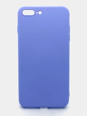 Чехол силиконовый для iPhone (Айфон) 8 Plus, 7 Plus, с микрофиброй и защитой камеры
