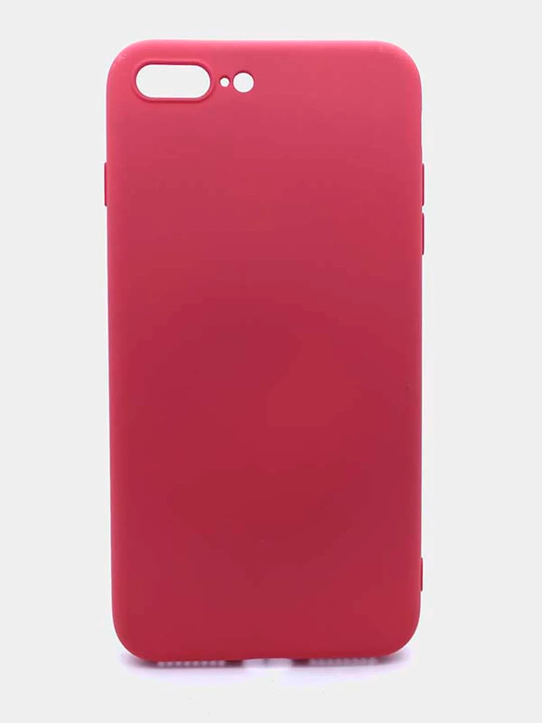 Коралловый чехол силиконовый для iPhone (Айфон) 8 Plus, 7 Plus, с микрофиброй и защитой камеры