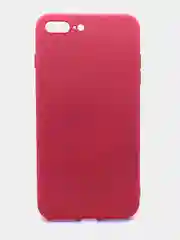 Коралловый чехол силиконовый для iPhone (Айфон) 8 Plus, 7 Plus, с микрофиброй и защитой камеры