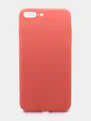 Оранжевый чехол силиконовый для iPhone (Айфон) 8 Plus, 7 Plus, с микрофиброй и защитой камеры