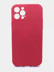 Коралловый чехол силиконовый с микрофиброй и защитой камеры для Apple Iphone 12 Pro (айфон)
