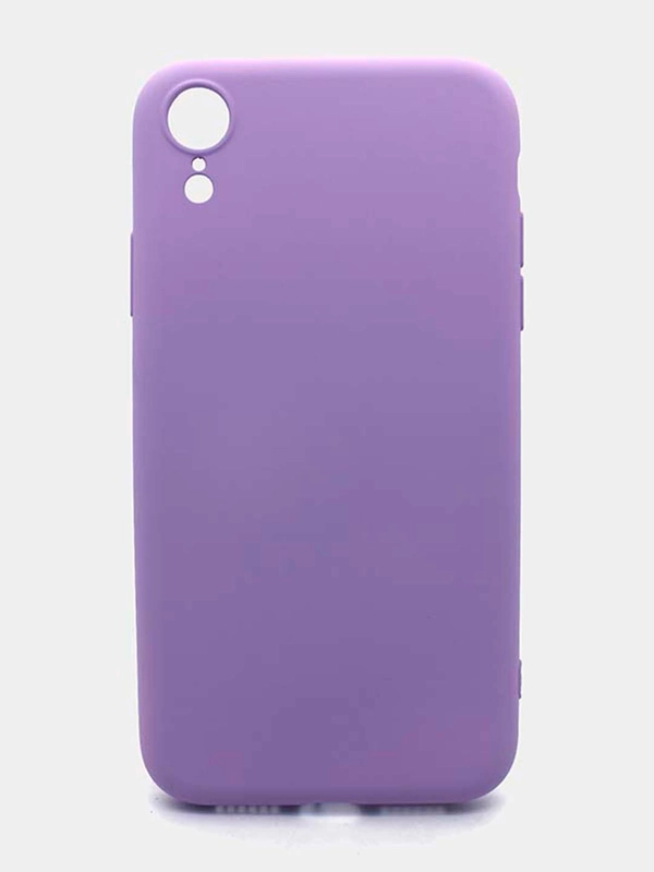 Чехол силиконовый для iPhone XR (Айфон), с микрофиброй и защитой камеры