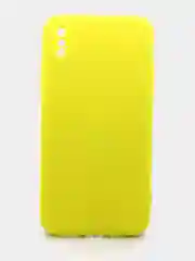 Желтый чехол силиконовый с микрофиброй и защитой камеры для Apple Iphone X, Iphone XS (айфон)