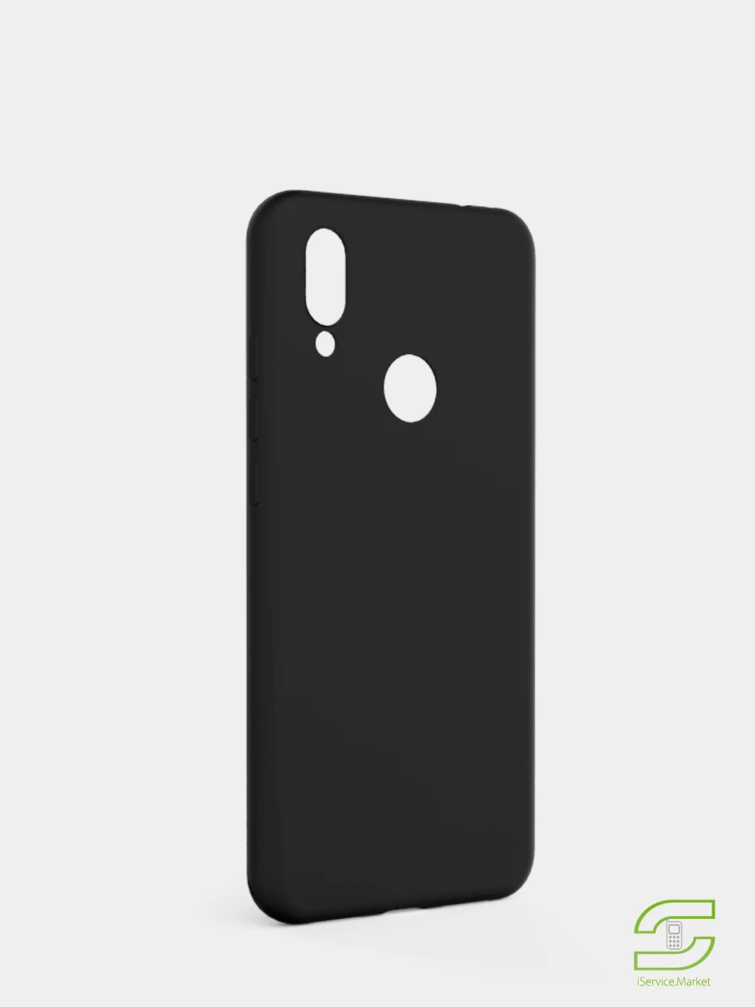 Накладка силиконовая матовая для Samsung Galaxy M20 (цвет=черный)