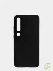 Накладка силиконовая матовая для Xiaomi Mi 10 (цвет=черный)