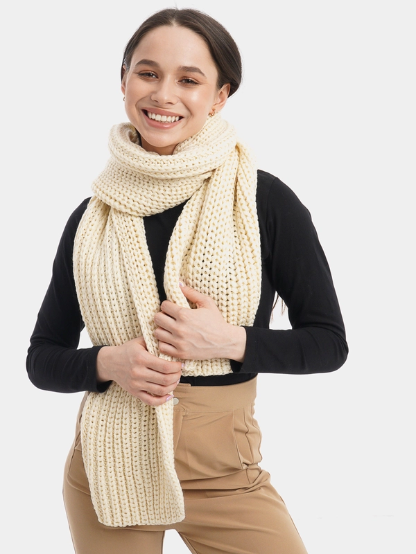 Шарф женский вязаный крупной вязки Knit