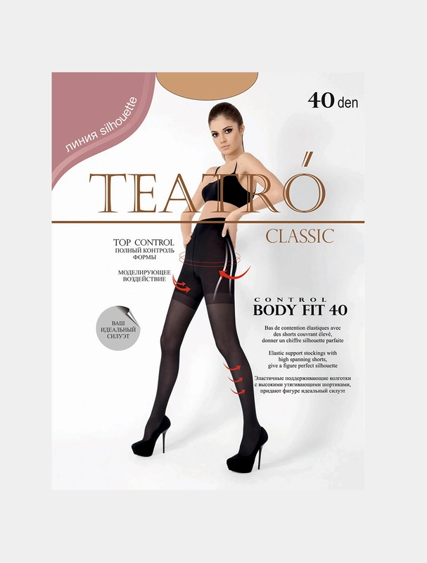 Колготки Teatro "Body Fit", светло-бежевые, 40 ден