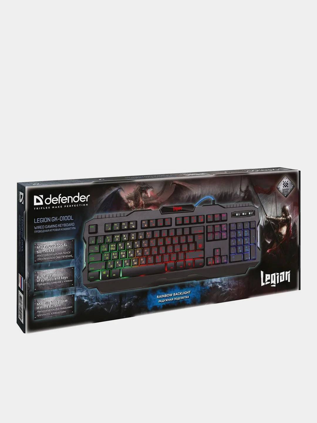 Игровая клавиатура Defender Legion RU с подсветкой RGB,19 Anti-Ghost