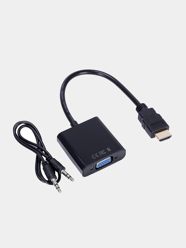 Переходник HDMI to VGA Adapter + AUX провод