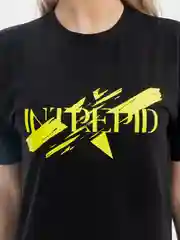 Черный футболка "INTREPID", чёрный