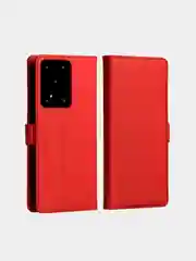 Красный чехол-книжка для Samsung S20 Ultra, 3 расцветки