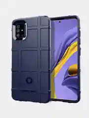 Темно-синий суперпрочный чехол Samsung A51