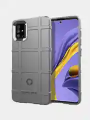 Серый суперпрочный чехол Samsung A51