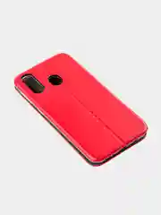 Красный чехол-книжка для Samsung A41, 3 расцветки