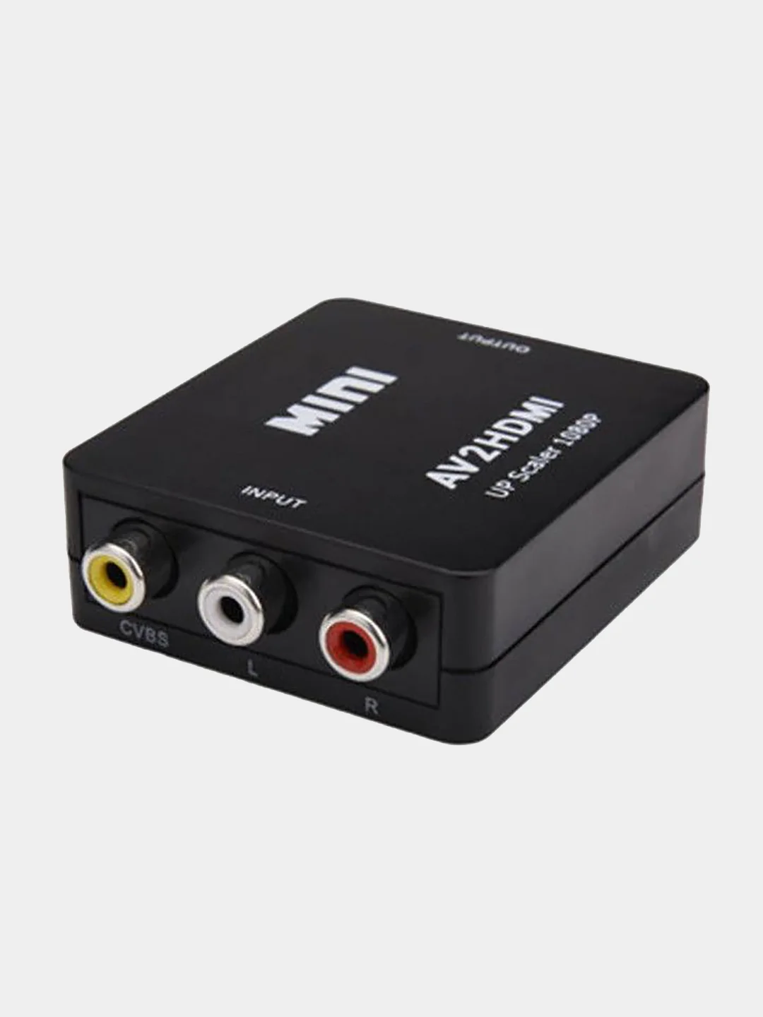 Черный переходник-конвертер с AV в HDMI