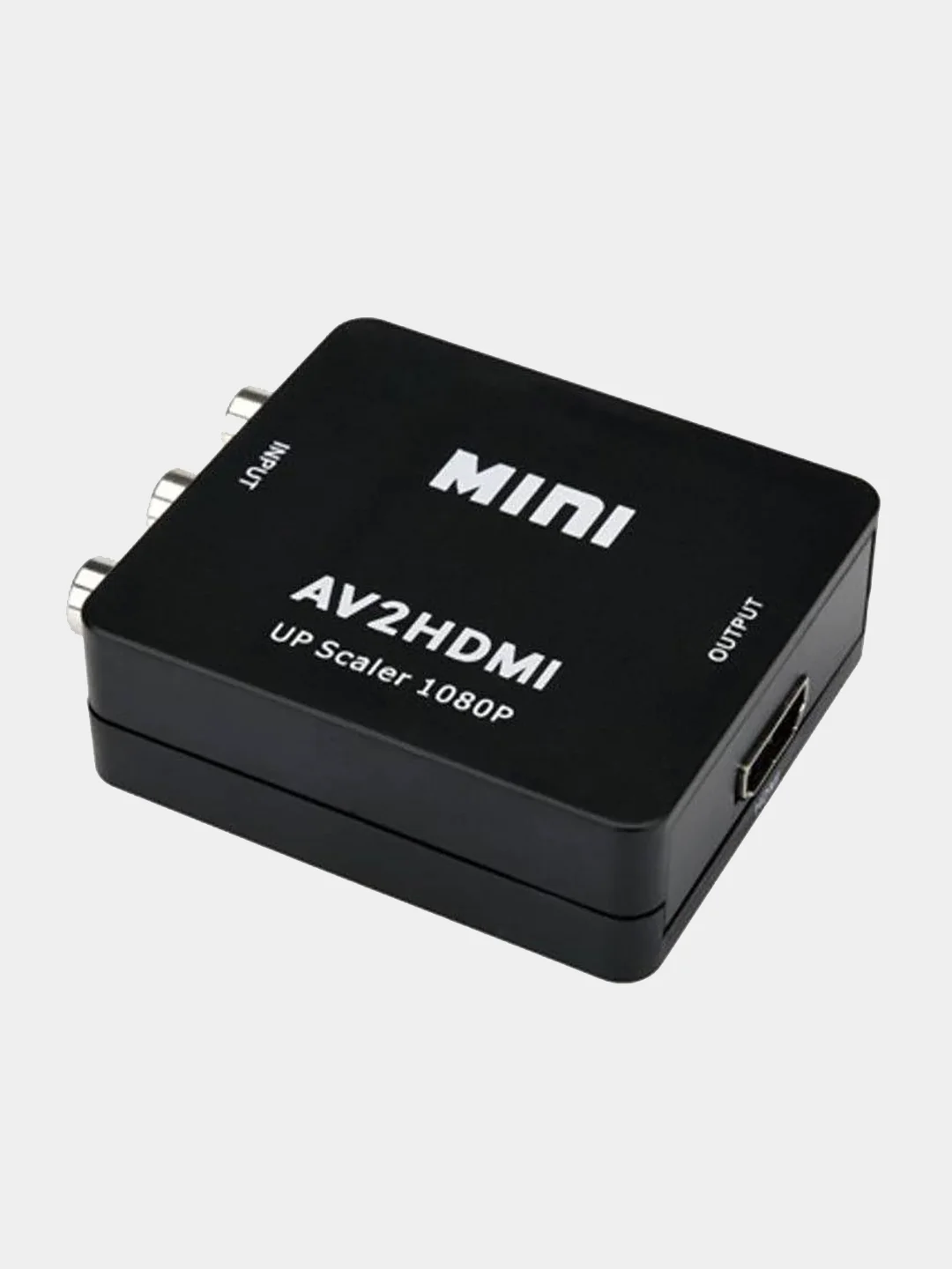 Черный переходник-конвертер с AV в HDMI