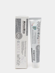 Зубная паста Алтайбио Экстра отбеливание (AltaiBio Extra White) 75 мл, активные микрогранулы