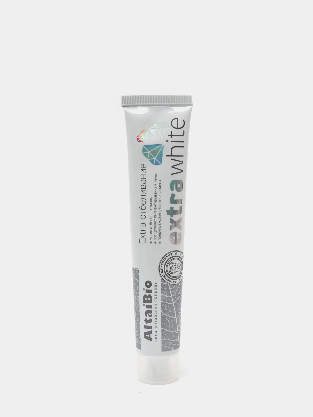 Зубная паста Алтайбио Экстра отбеливание (AltaiBio Extra White) 75 мл, активные микрогранулы