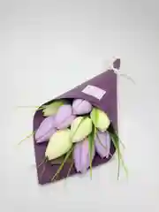 Фиолетовый подарочный мыльный букет тюльпанов Gifts Place сувенирное фигурное мыло ручной работы