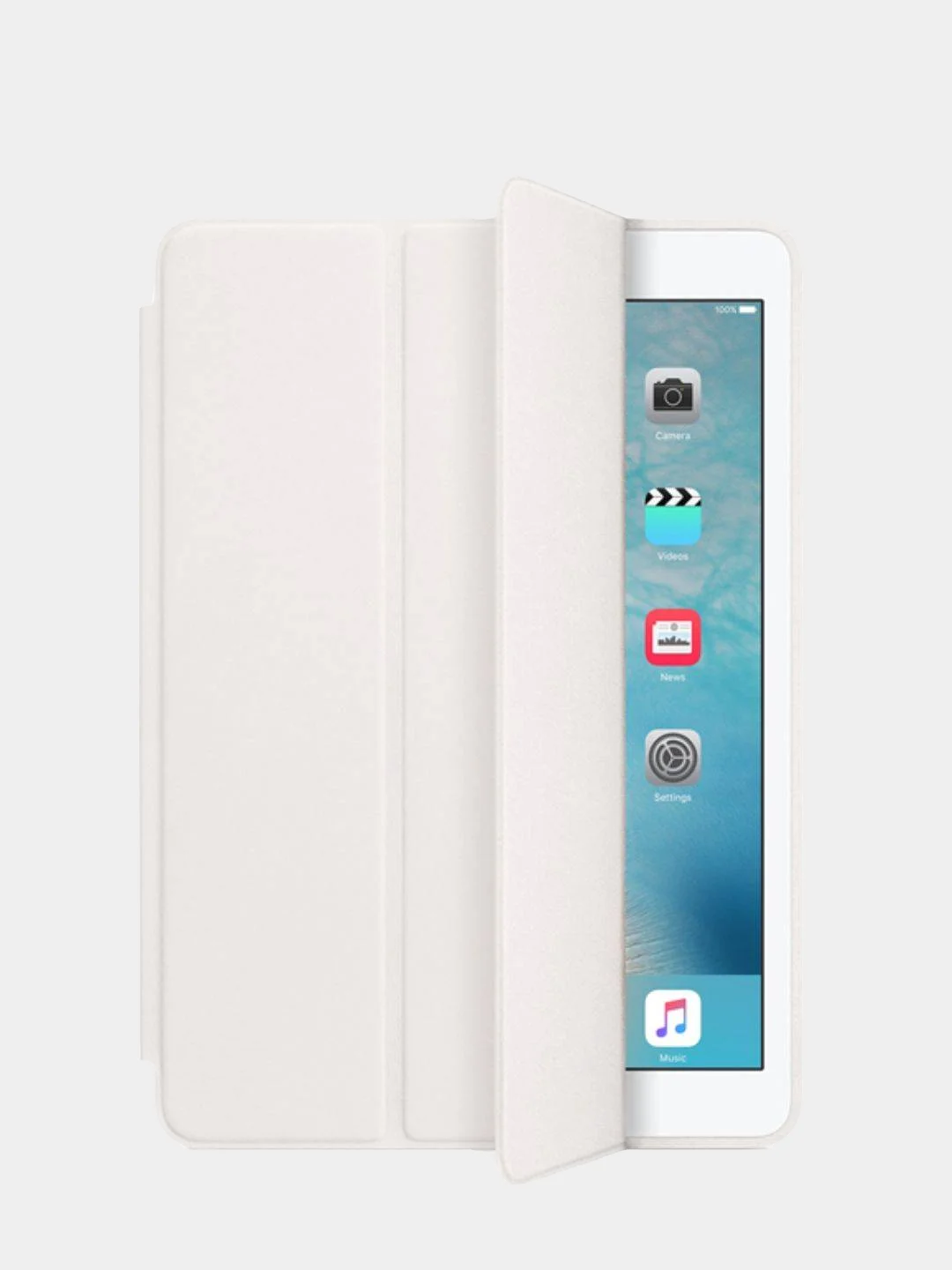 Белый чехол Smart Case iPad 10.2 Air 1, 2 Pro 12.9, 2018, 2020, 11 10.5, mini 1, 2, 3, 4, 5, 9,7