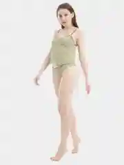 Оливковый женский комплект нижнего белья, женские трусы, топ