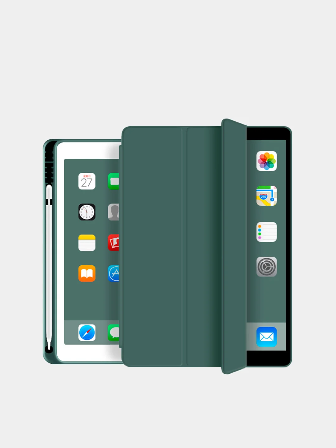 Зеленый чехол книжка для Apple iPad Pro 11 (2020) Smart Case