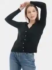 Черный кардиган