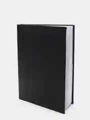 Черный еженедельник недатированный в книжном переплете из экокожи MyWeek Формат А5 на год