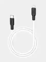 Белый кабель силиконовый Type-C - Lightning Hoco X21 Plus (PD) Для iPhone, iPad, iPod, AirPods