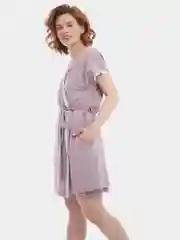 Лавандовый комплект женский: халат и сорочка ночная, Lilians