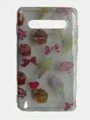 Коралловый чехол Samsung S10 Plus