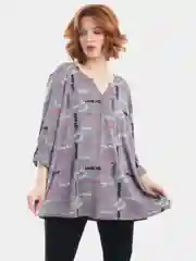 Серый туника женская домашняя, Lilians