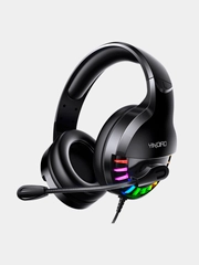 Игровые проводные наушники с микрофоном и RGB-подсветкой