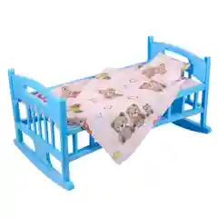 Кроватка для кукол c постелью 48х30х25 см детская игрушка