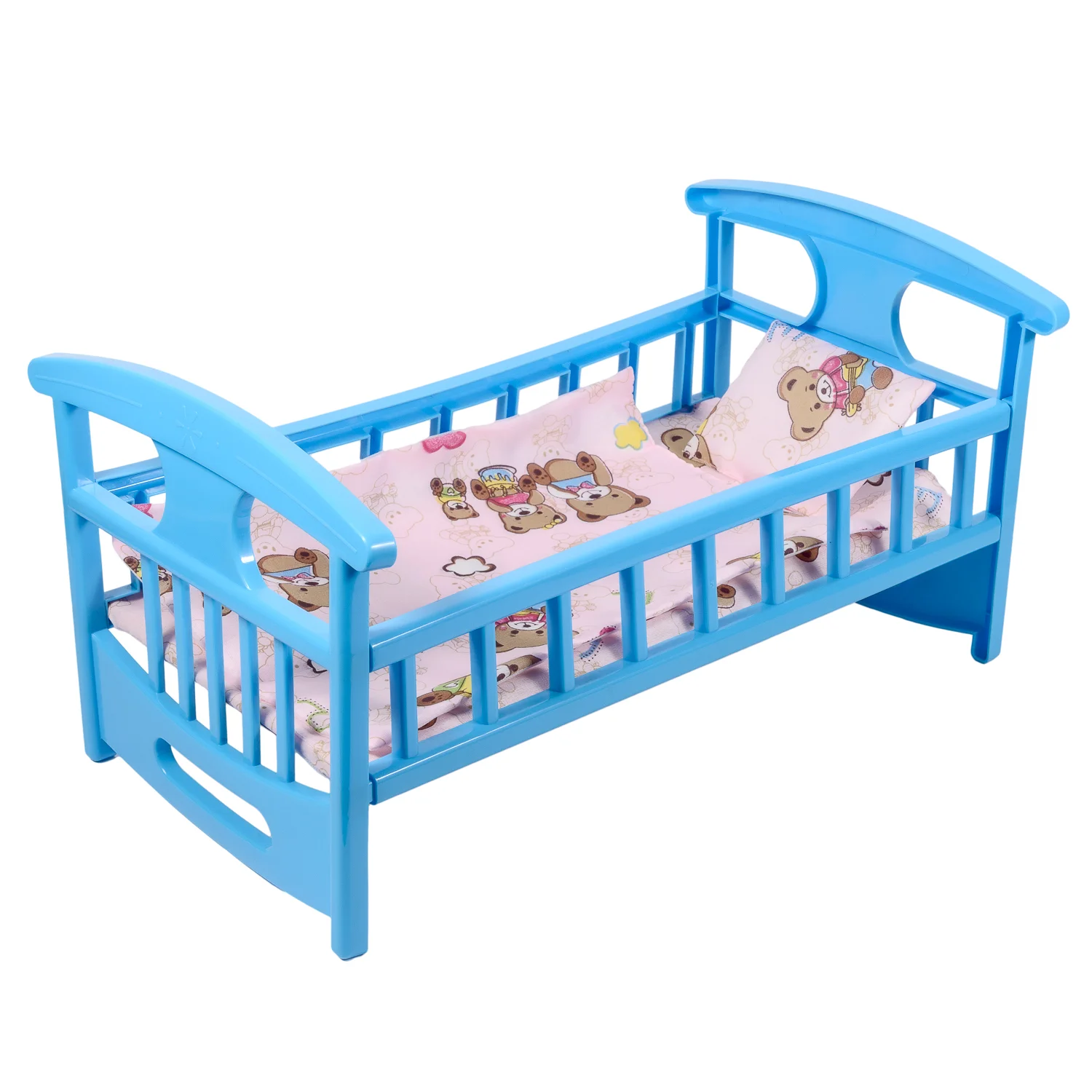Кроватка для кукол c постелью 48х30х25 см детская игрушка